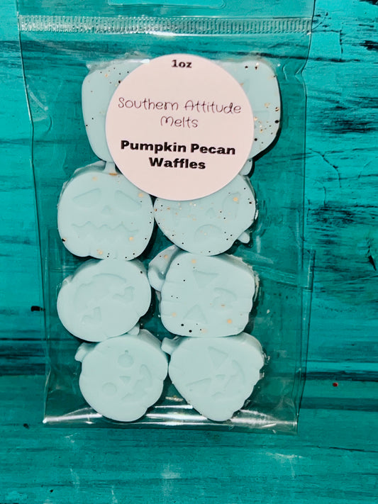 Pumpkin Melts - Pumpkin Pecan Waffles